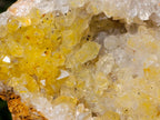 Natural Golden Limonite Quartz Clusters with Black Goethite Inclusions x 2 From Solwezi, Zambia - Toprock Gemstones and Minerals 
