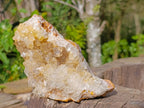 Natural Golden Limonite Quartz Clusters with Black Goethite Inclusions x 2 From Solwezi, Zambia - Toprock Gemstones and Minerals 