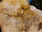 Natural Golden Limonite Quartz Clusters with Black Goethite Inclusions x 2 From Solwezi, Zambia - Toprock Gemstones and Minerals 
