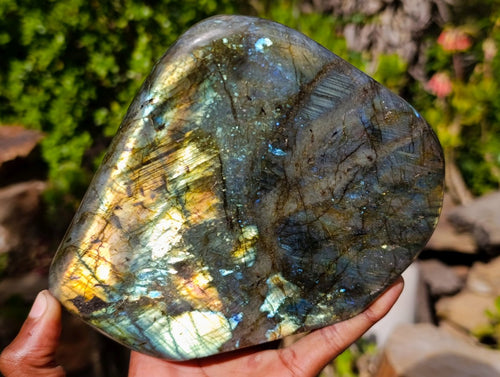Polished Large Labradorite Standing Display Piece x 1 From Madagascar - Toprock Gemstones and Minerals 
