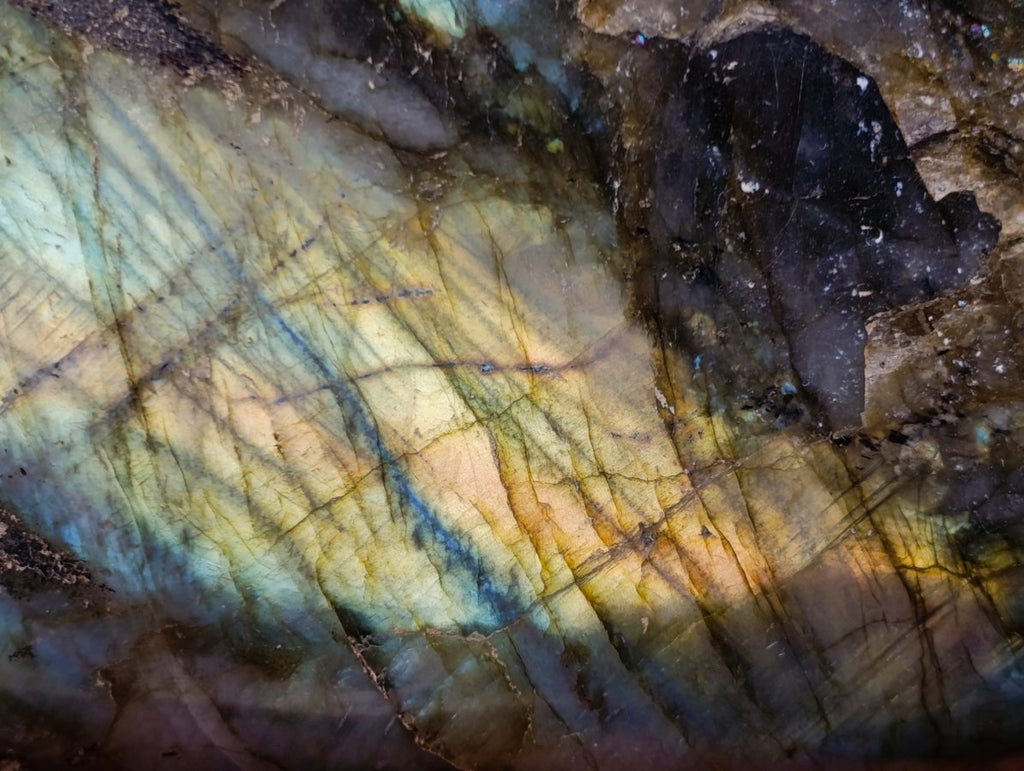 Polished Large Labradorite Standing Display Piece x 1 From Madagascar - Toprock Gemstones and Minerals 