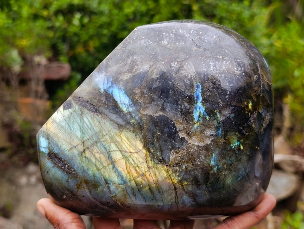 Polished Large Labradorite Standing Display Piece x 1 From Madagascar - Toprock Gemstones and Minerals 