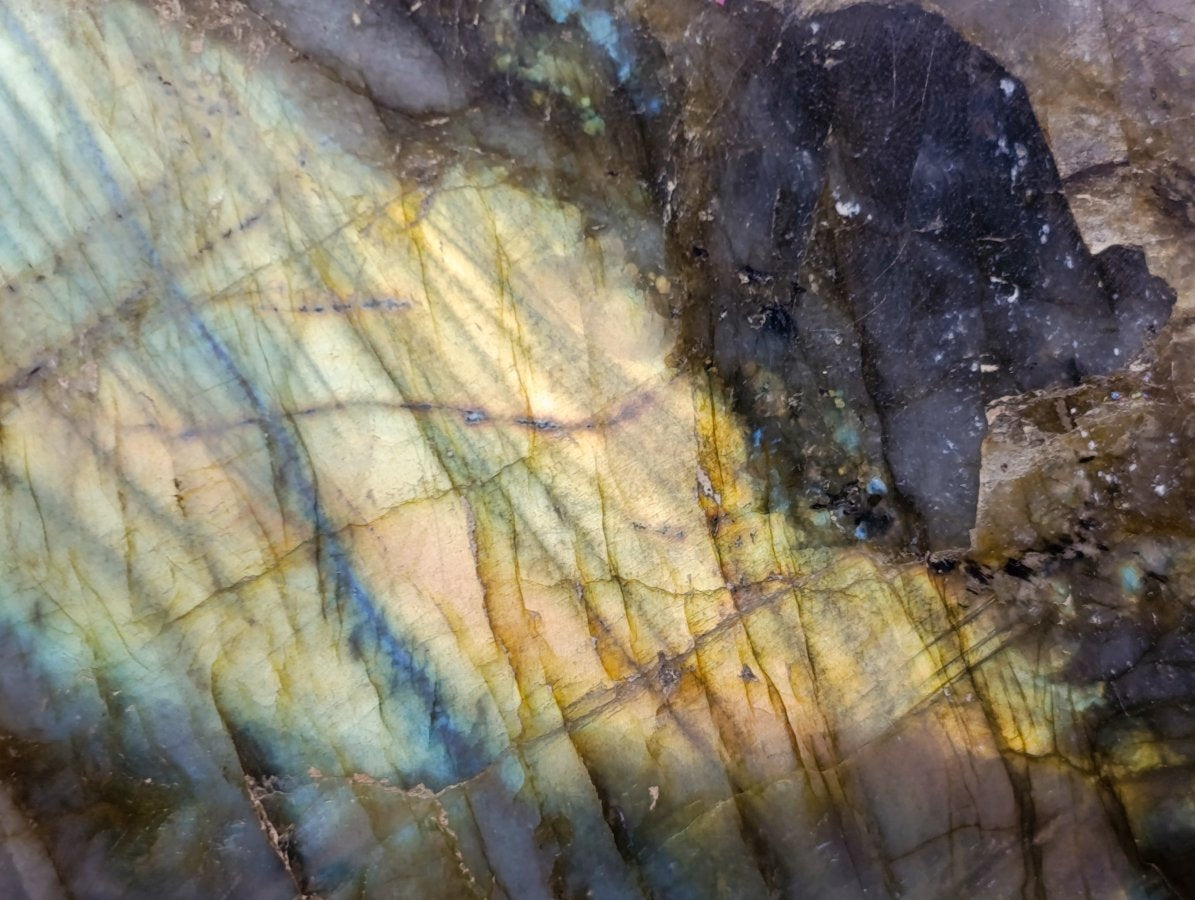 Polished Large Labradorite Standing Display Piece x 1 From Madagascar - Toprock Gemstones and Minerals 