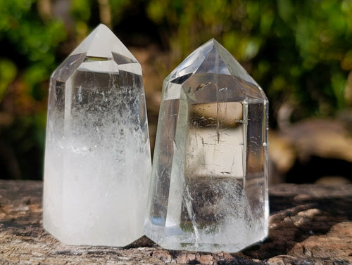 Polished Clear Quartz Display Crystals x 12 From Madagascar - Toprock Gemstones and Minerals 