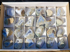 Polished On One Side Blue Lace Agate Geodes x 24 From Nsanje, Malawi - Toprock Gemstones and Minerals 