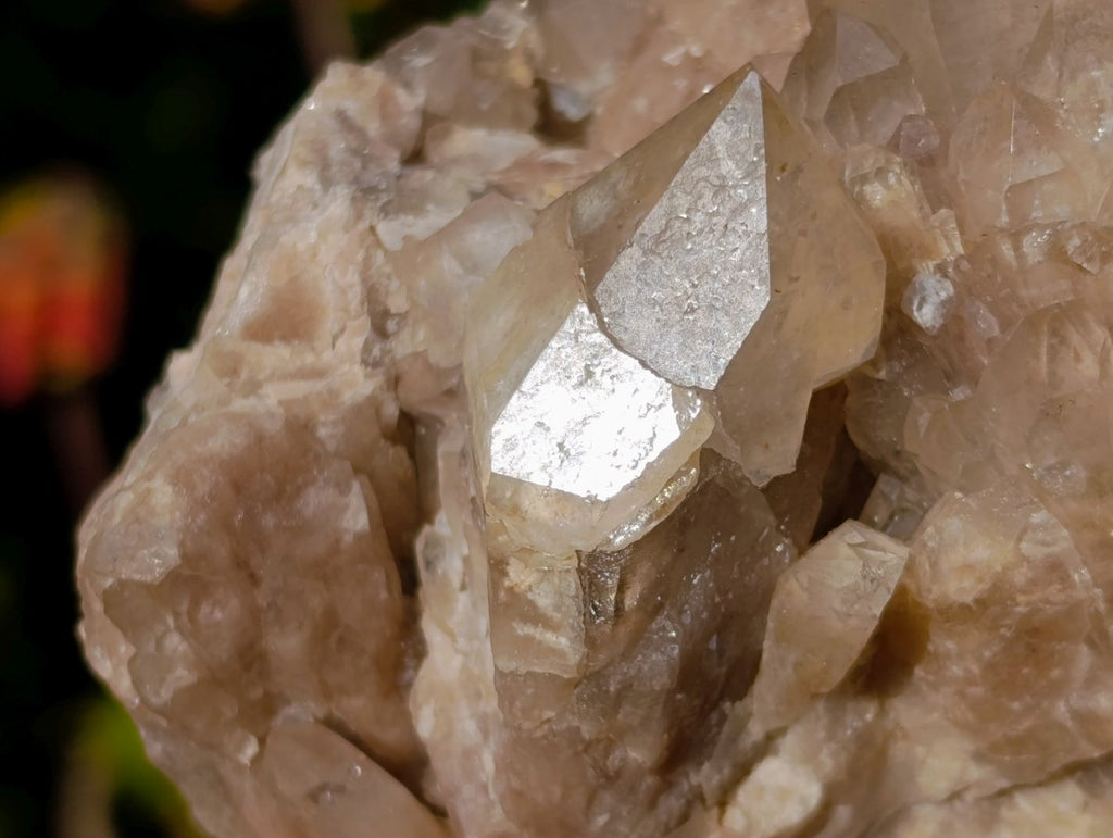 Natural Cascading White Phantom Smokey Luena Quartz Clusters x 2 From Luena, Congo - Toprock Gemstones and Minerals 
