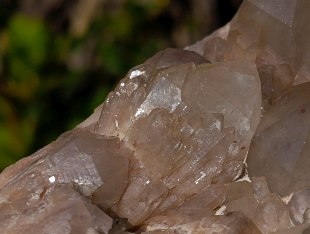 Natural Cascading White Phantom Smokey Luena Quartz Clusters x 2 From Luena, Congo - Toprock Gemstones and Minerals 