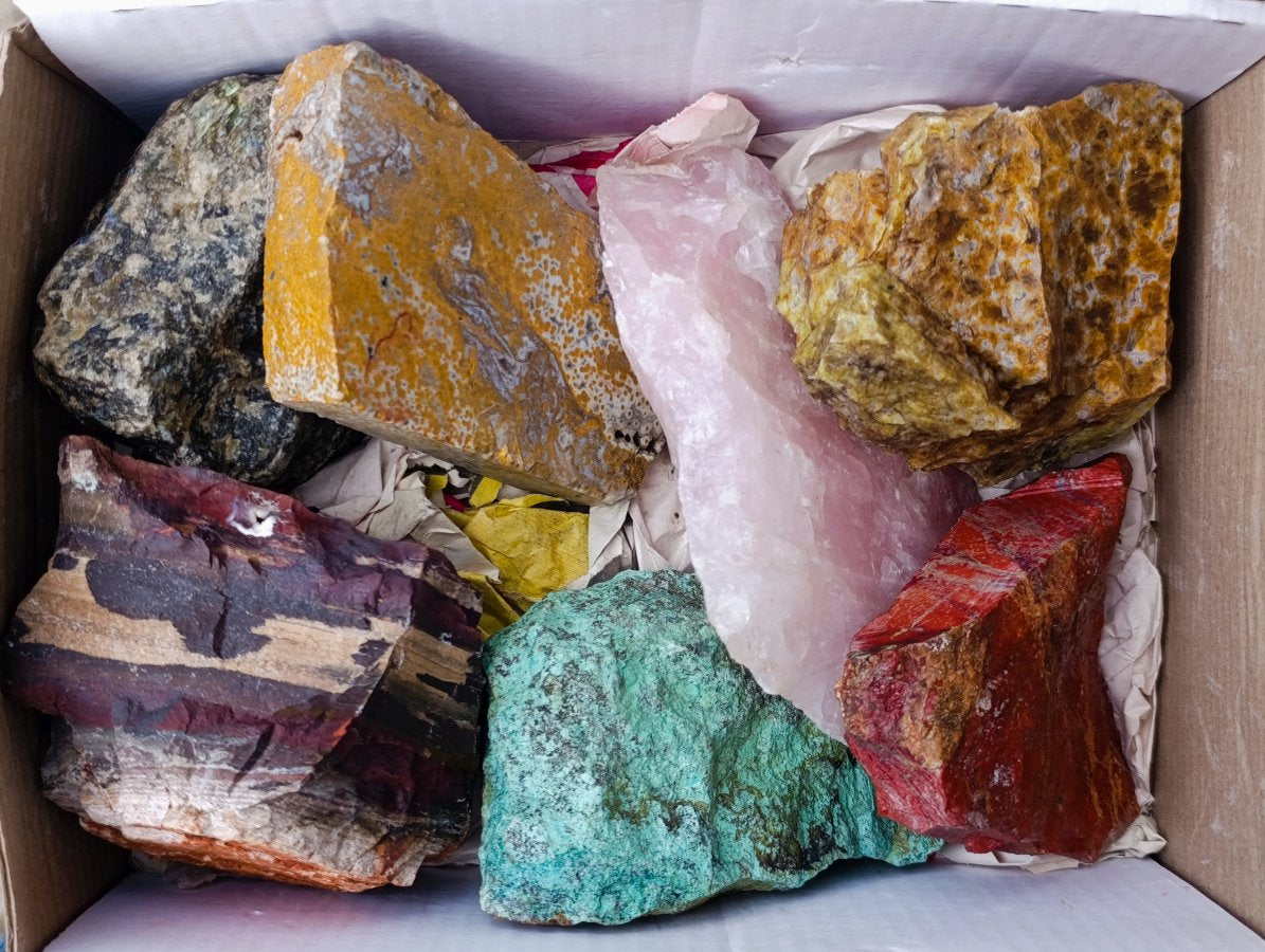 Natural Multi Mineral Specimens x 7 From Southern Africa - Toprock Gemstones and Minerals 