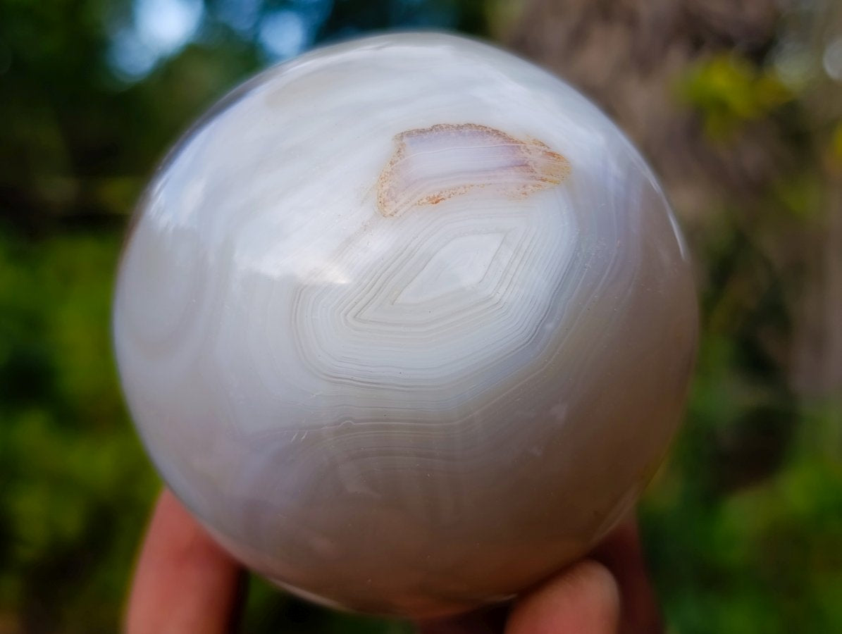 Polished Banded Agate Spheres x 5 From Madagascar - Toprock Gemstones and Minerals 