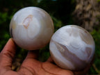 Polished Banded Agate Spheres x 5 From Madagascar - Toprock Gemstones and Minerals 
