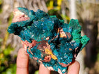 Natural Dioptase on Dolomite Specimens x 4 From Likasi, Congo - Toprock Gemstones and Minerals 
