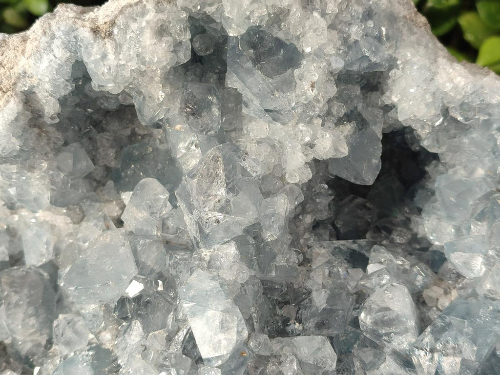 Natural XL Blue Celestite Geode Specimen x 1 From Sakoany, Madagascar - Toprock Gemstones and Minerals 