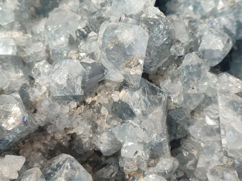 Natural XL Blue Celestite Geode Specimen x 1 From Sakoany, Madagascar - Toprock Gemstones and Minerals 