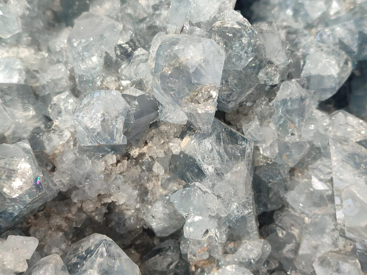 Natural XL Blue Celestite Geode Specimen x 1 From Sakoany, Madagascar - Toprock Gemstones and Minerals 