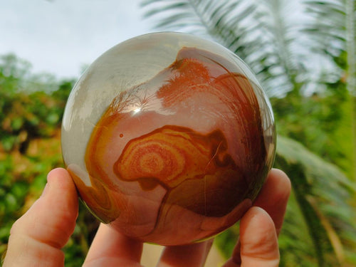 Polished Polychrome Jasper Spheres x 2 From NW Coast, Madagascar - Toprock Gemstones and Minerals 