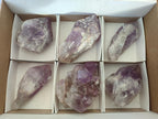 Natural Jacaranda Amethyst Crystals and a Cluster x 6 From Mumbwa, Zambia - Toprock Gemstones and Minerals 