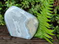 Polished Large Blue Lace Agate Standing Display Piece x 1 From Nsanje, Malawi - Toprock Gemstones and Minerals 