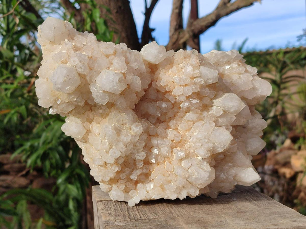Natural Large Cascading "Anananas" Candle Quartz Crystal Cluster x 1 From Antsirabe, Madagascar - Toprock Gemstones and Minerals 