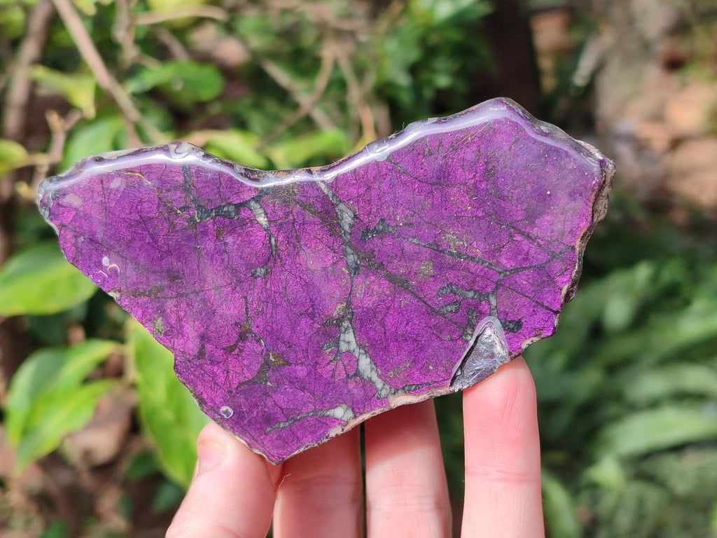 Polished One Side Metallic Purpurite Specimens x 3 From Erongo Namibia - Toprock Gemstones and Minerals 