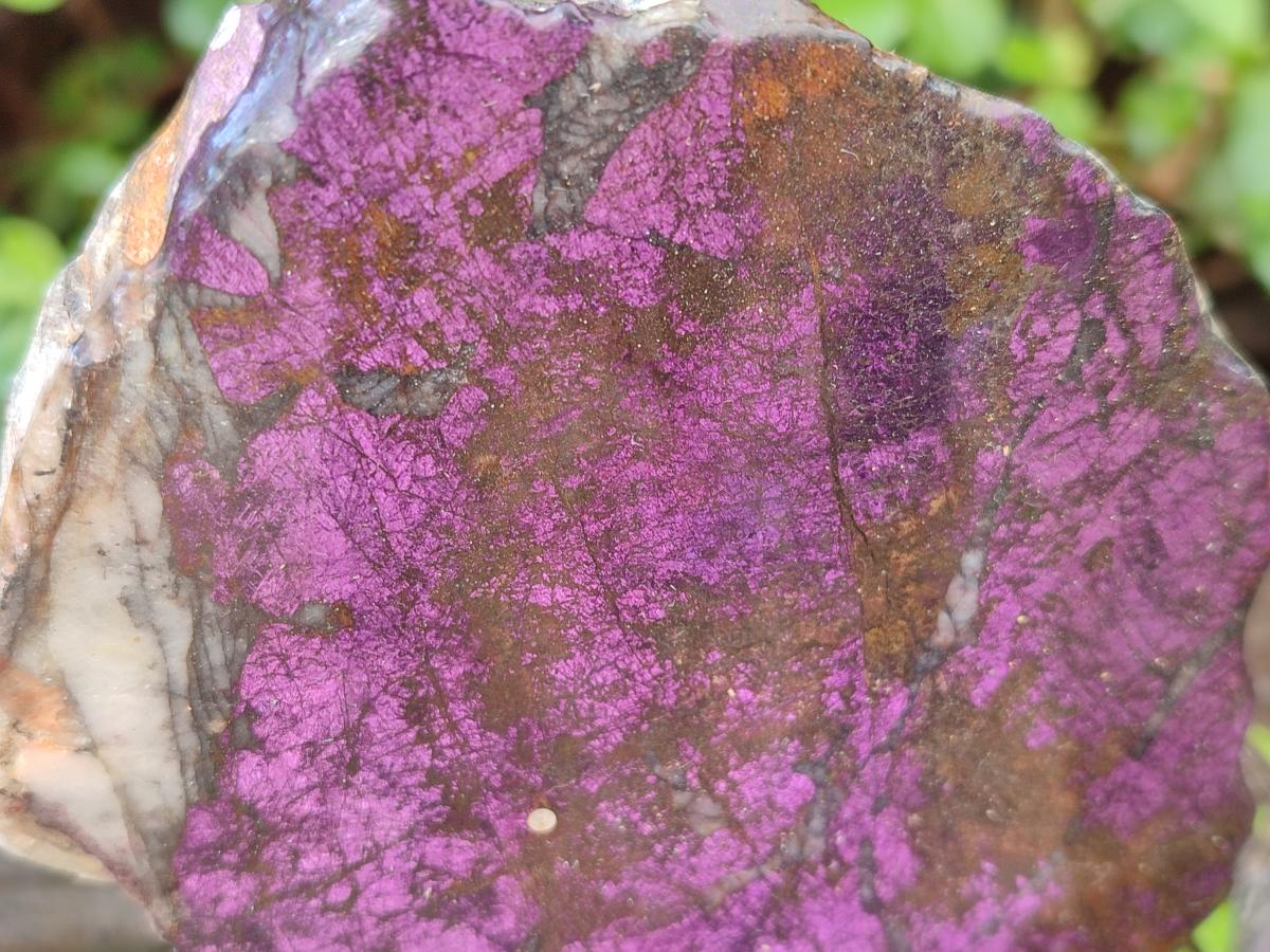 Polished One Side Metallic Purpurite Specimens x 3 From Erongo Namibia - Toprock Gemstones and Minerals 