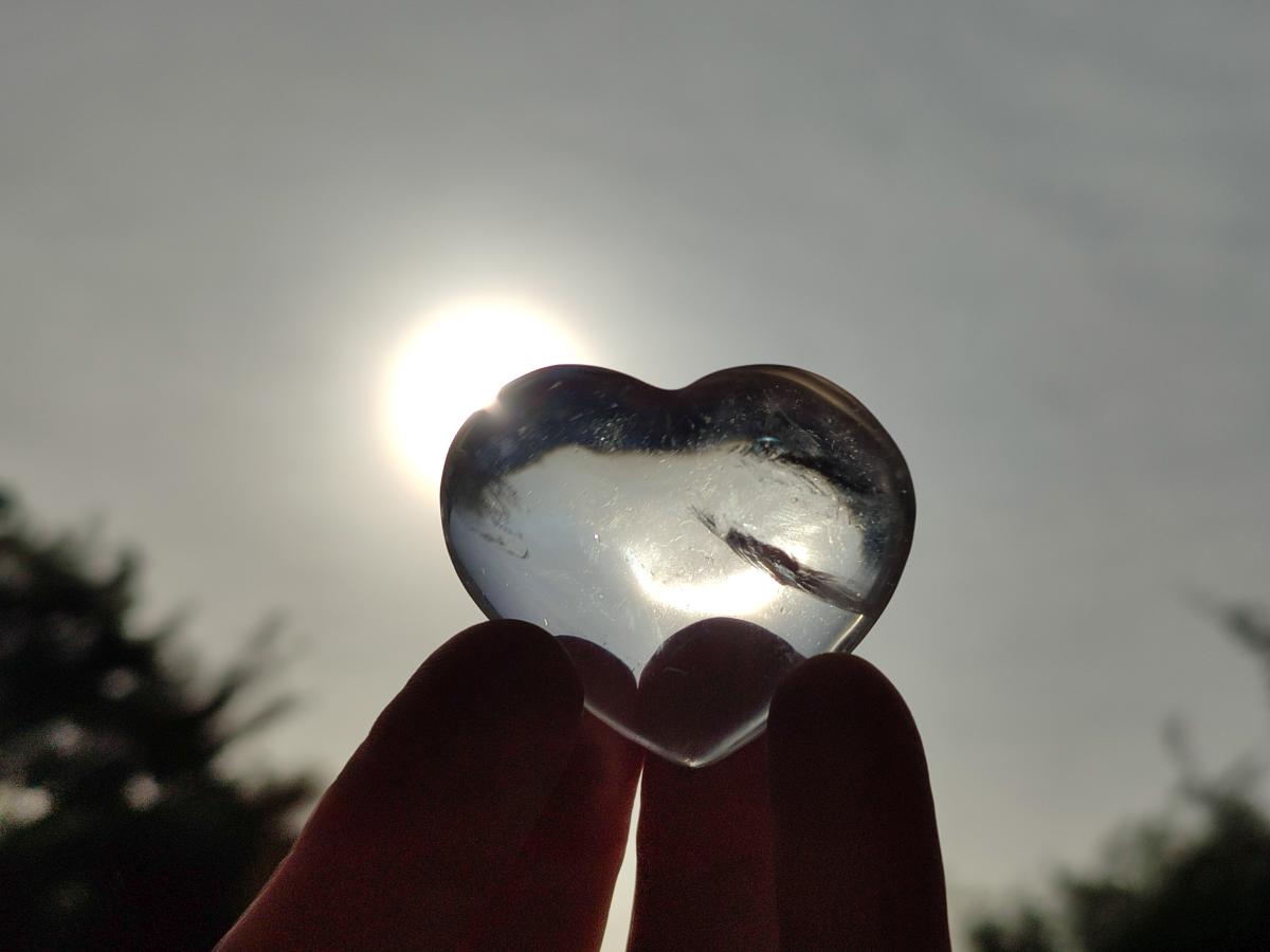 Polished Girasol Pearl Quartz Hearts x 12 From Ambatondrazaka, Madagascar - Toprock Gemstones and Minerals 
