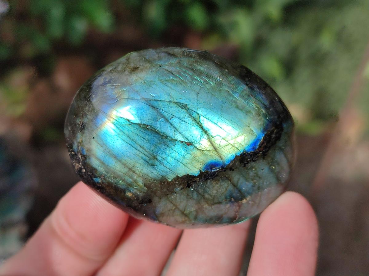 Polished Labradorite Palm Stones x 24 From Madagascar - Toprock Gemstones and Minerals 