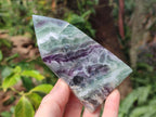 Polished Watermelon Fluorite Crystal Points x 3 From Uis, Namibia - Toprock Gemstones and Minerals 