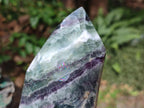 Polished Watermelon Fluorite Crystal Points x 3 From Uis, Namibia - Toprock Gemstones and Minerals 