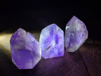 Polished Window Amethyst Crystals x 12 From Akansobe, Madagascar - Toprock Gemstones and Minerals 