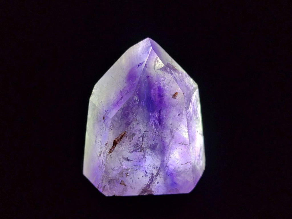 Polished Window Amethyst Crystals x 12 From Akansobe, Madagascar - Toprock Gemstones and Minerals 