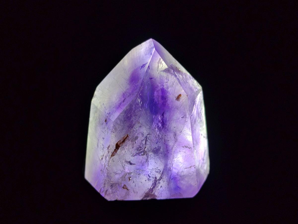Polished Window Amethyst Crystals x 12 From Akansobe, Madagascar - Toprock Gemstones and Minerals 