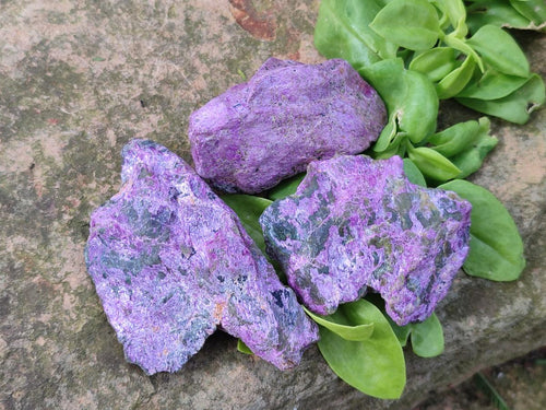Natural Cobbed Stichtite Specimens x 24 From Barberton, South Africa - Toprock Gemstones and Minerals 