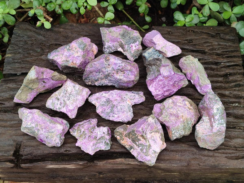Natural Cobbed Stichtite Specimens x 24 From Barberton, South Africa - Toprock Gemstones and Minerals 