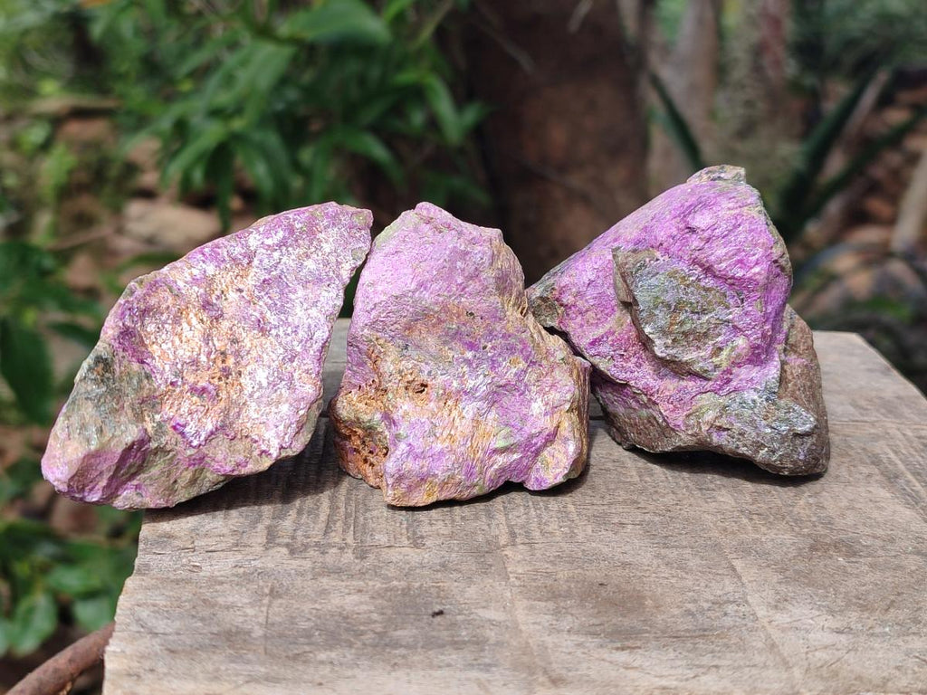 Natural Cobbed Stichtite Specimens x 24 From Barberton, South Africa - Toprock Gemstones and Minerals 
