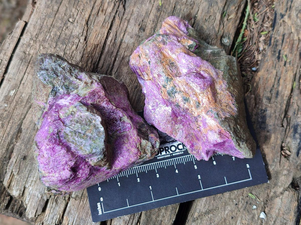 Natural Cobbed Stichtite Specimens x 24 From Barberton, South Africa - Toprock Gemstones and Minerals 