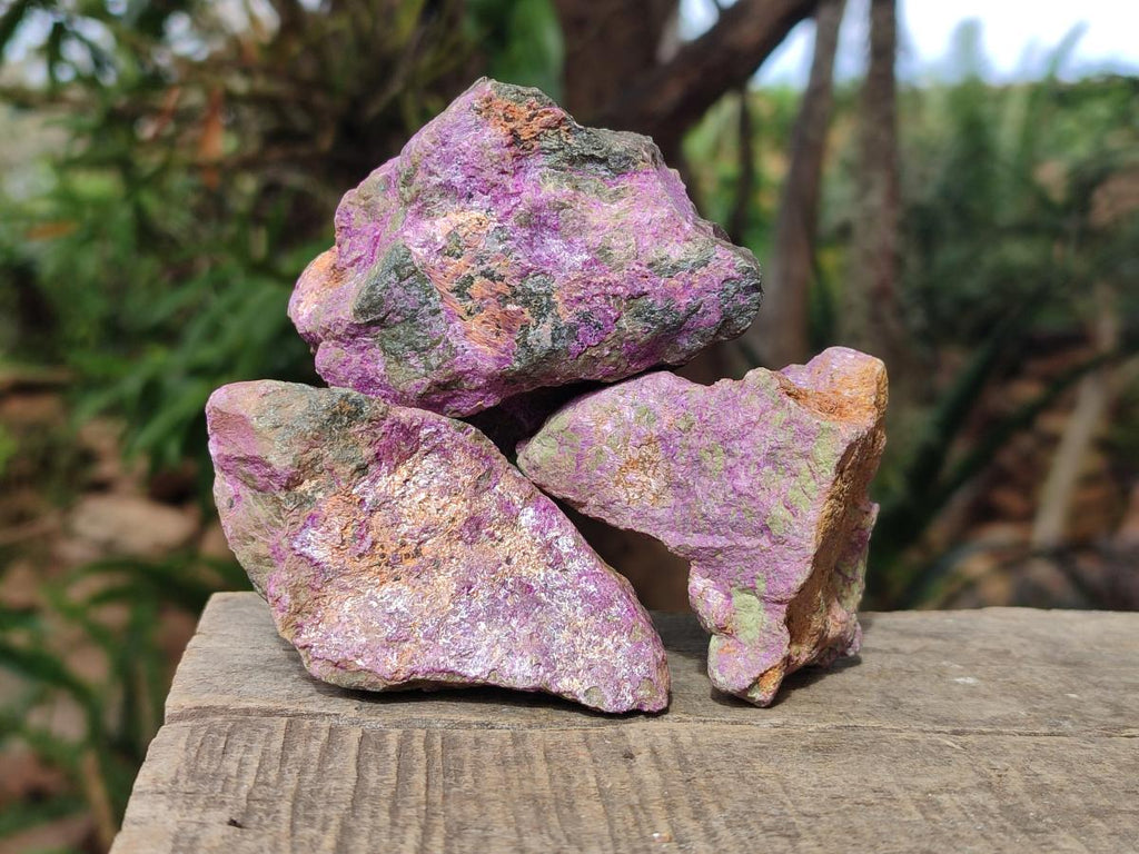 Natural Cobbed Stichtite Specimens x 24 From Barberton, South Africa - Toprock Gemstones and Minerals 