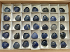 Polished Lazulite Hearts x 35 From Madagascar - Toprock Gemstones and Minerals 