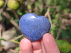 Polished Lazulite Hearts x 35 From Madagascar - Toprock Gemstones and Minerals 