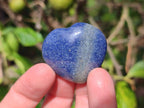 Polished Lazulite Hearts x 35 From Madagascar - Toprock Gemstones and Minerals 