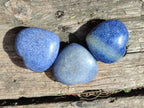Polished Lazulite Hearts x 35 From Madagascar - Toprock Gemstones and Minerals 