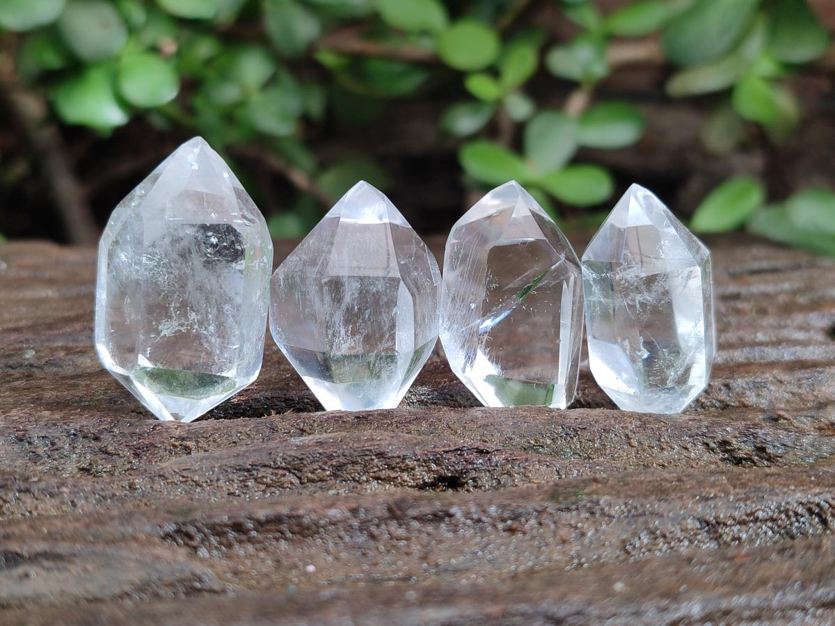 Polished Mini Pendant Double Terminated Clear Quartz Crystals x 70 From Madagascar - Toprock Gemstones and Minerals 
