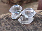 Polished Mini Pendant Double Terminated Clear Quartz Crystals x 70 From Madagascar - Toprock Gemstones and Minerals 