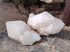 Natural LargeCascading "Anananas" Candle Quartz Crystals x 3 From Antsirabe, Madagascar - Toprock Gemstones and Minerals 