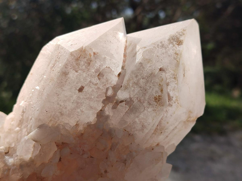 Natural LargeCascading "Anananas" Candle Quartz Crystals x 3 From Antsirabe, Madagascar - Toprock Gemstones and Minerals 