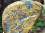 Polished Nellite Tigers Eye Standing Display Pieces x 3 From Prieska, South Africa - Toprock Gemstones and Minerals 