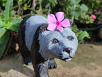 Hand Made Large Panda Soapstone Carving x 1 From Zimbabwe - Toprock Gemstones and Minerals 