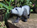 Hand Made Large Panda Soapstone Carving x 1 From Zimbabwe - Toprock Gemstones and Minerals 