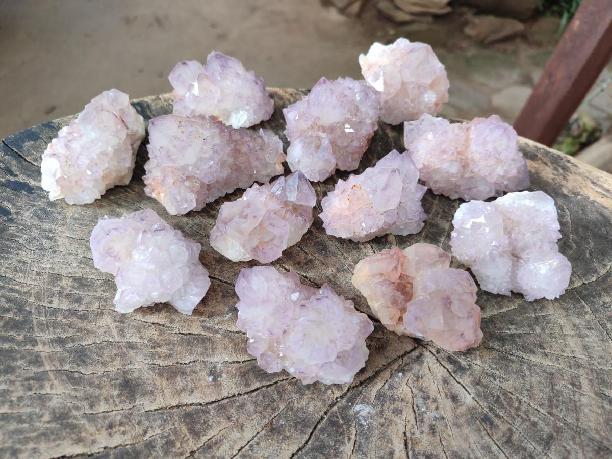 Natural Spirit Amethyst Clusters x 12 From Boekenhouthoek, South Africa - Toprock Gemstones and Minerals 