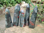 Polished Bloodstone Display Crystal Points x 5 From Swaziland - Toprock Gemstones and Minerals 