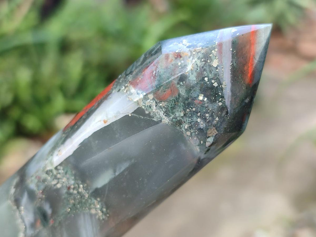 Polished Bloodstone Display Crystal Points x 5 From Swaziland - Toprock Gemstones and Minerals 